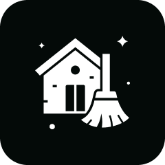 Minimalist house and broom design