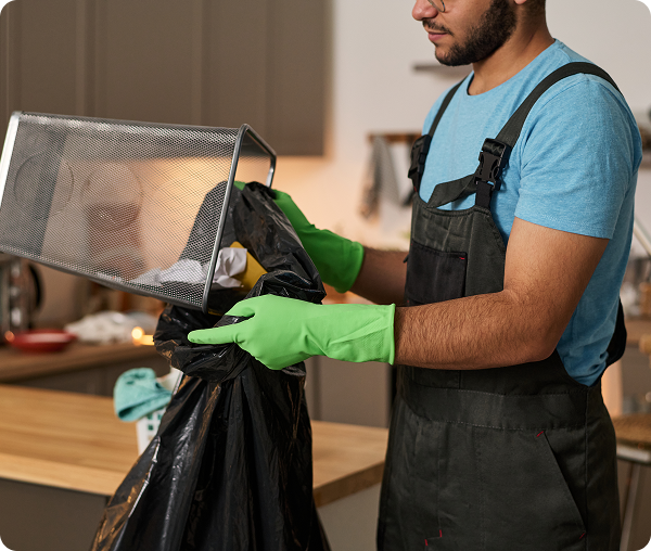 Waste disposal in kitchen setting