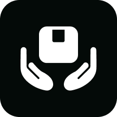 Secure package delivery symbol